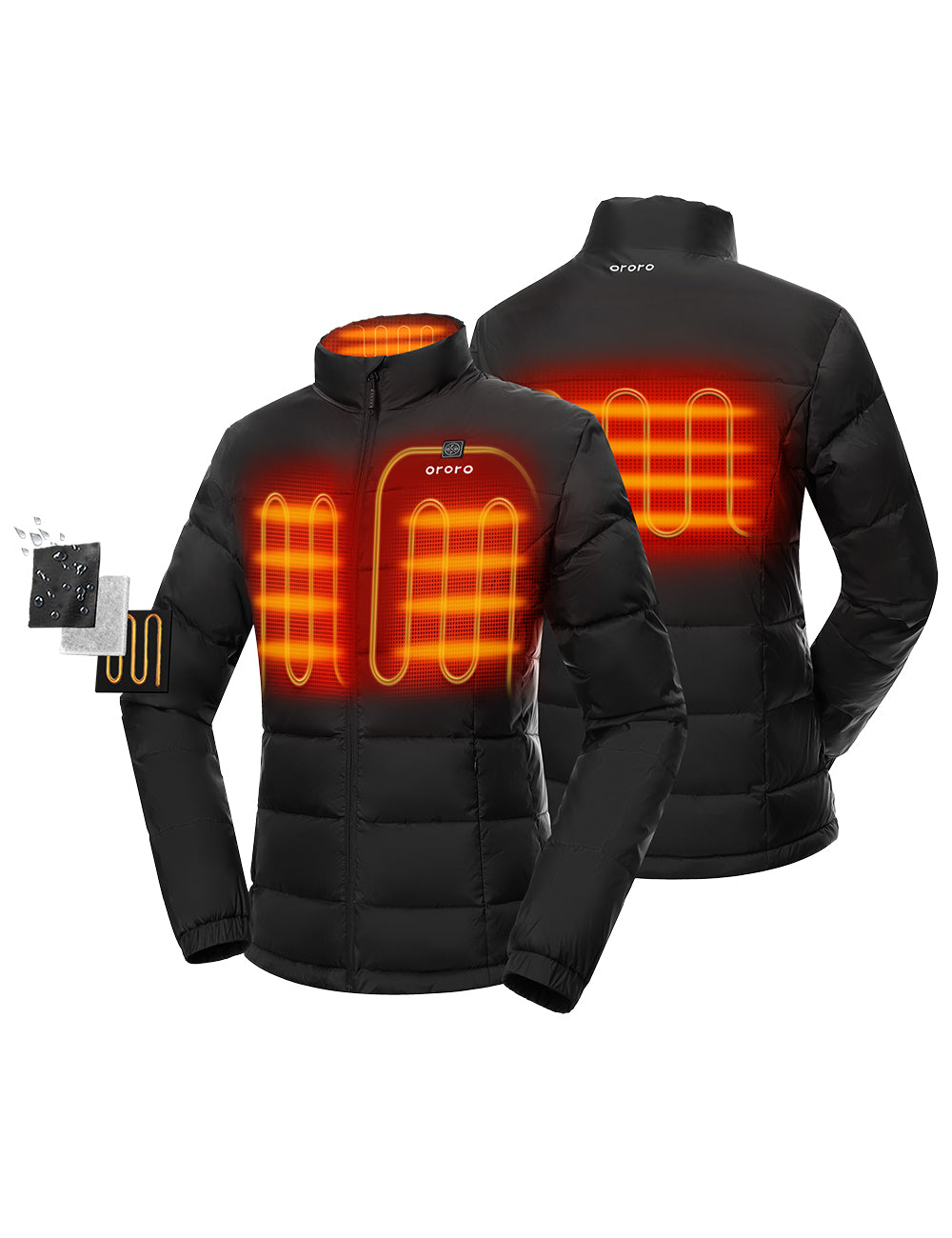 Left & Right Chest, Upper Back and Collar Heating