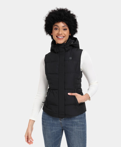 Women's Heated Down Vest - Slim Fit