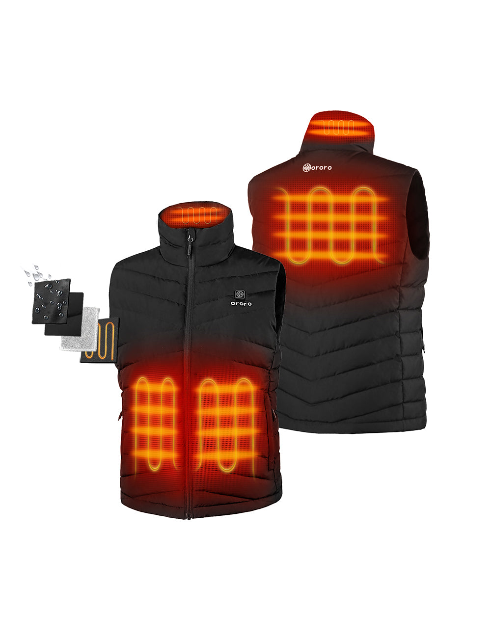 Women's Heated Lightweight Down Vest - All Colors, Thumbnail 27