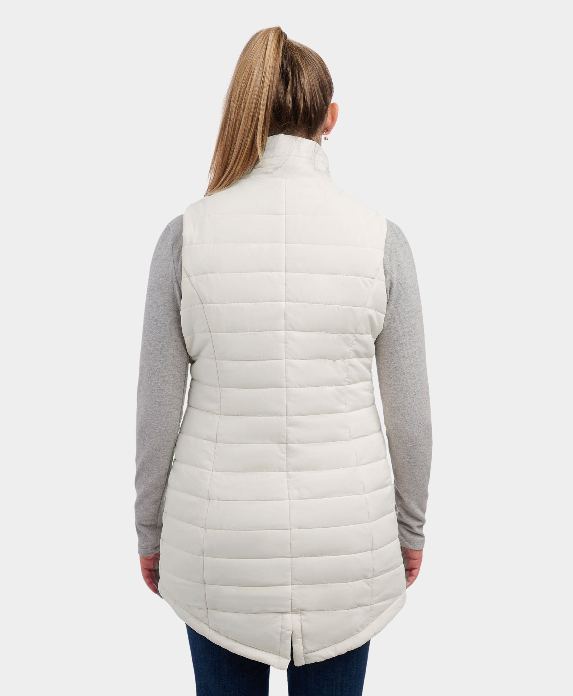 "Tribeca" Women's Heated Long Puffer Vest, Thumbnail 27