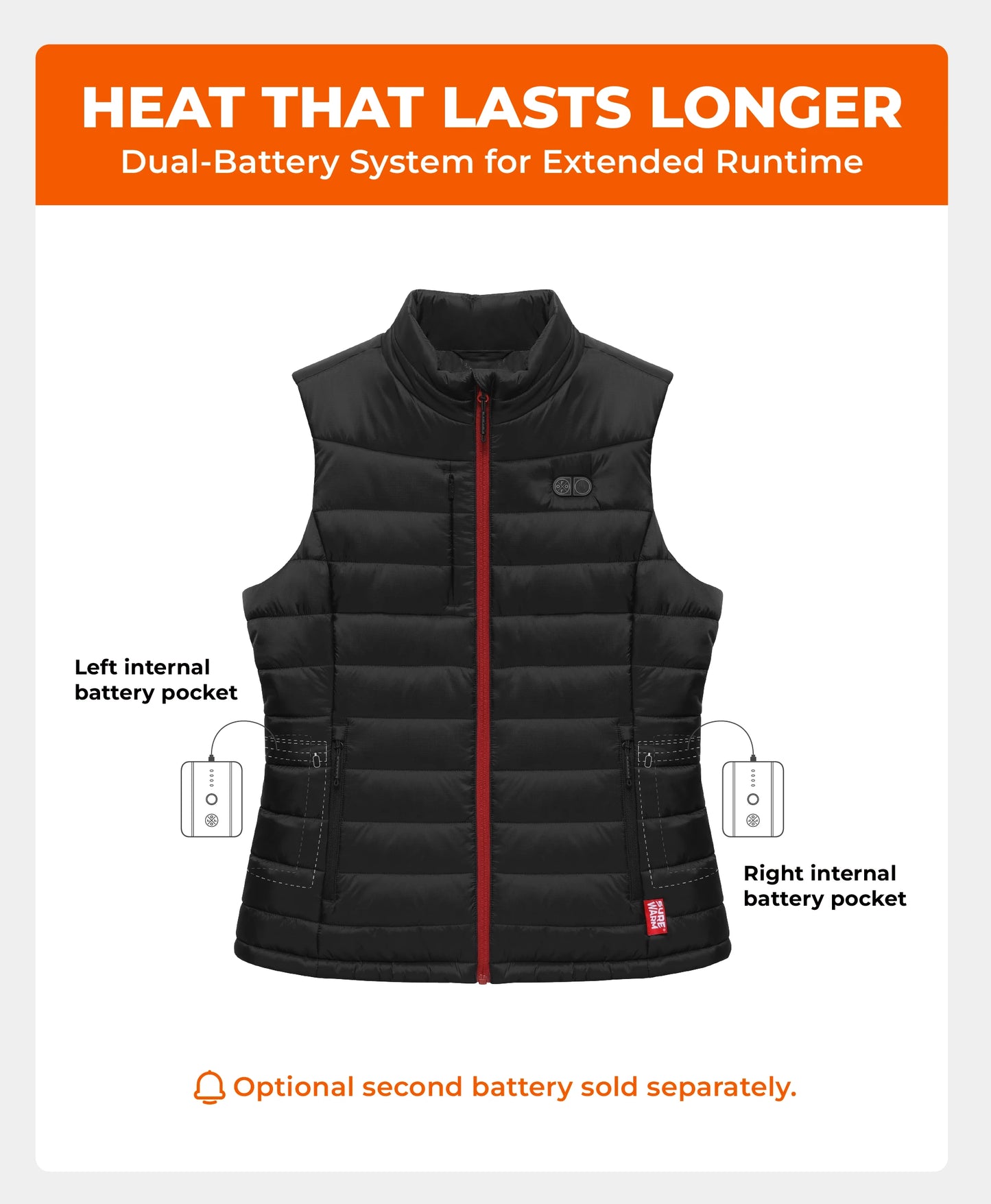 SureWarm® Women's 6-Zone Dual-Control Classic Pro Heated Vest