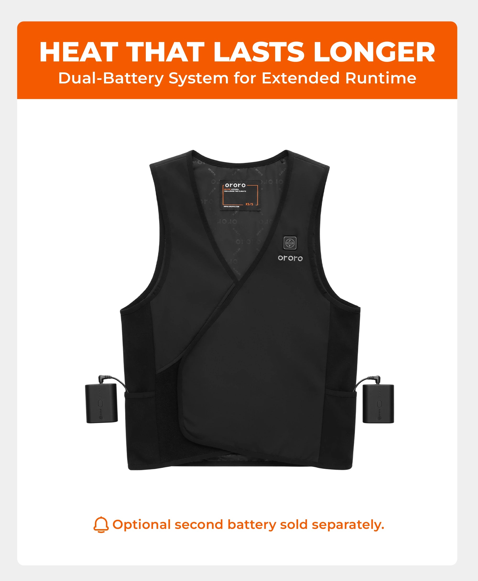 Vanguard Unisex Ultralight Adjustable Heated Liner Vest, Thumbnail 7