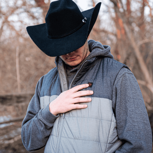 Men's Classic Heated Vest - Flecking Gray