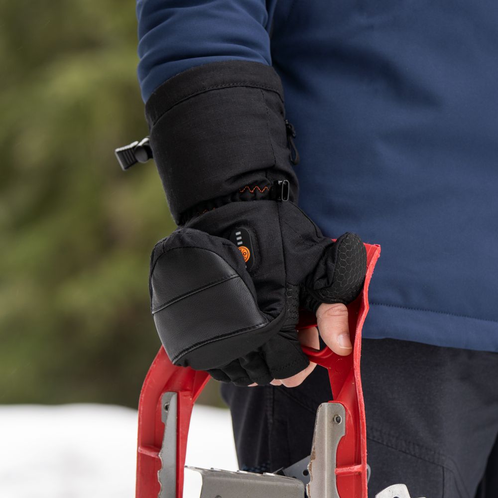 "Fargo" Unisex Heated Flip Top Mittens