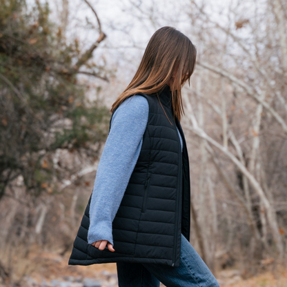 "Tribeca" Women's Heated Long Puffer Vest