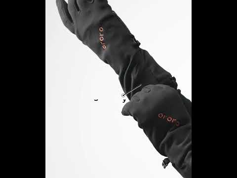 "Glasgow" Unisex Heated Liner Gloves - Black, Thumbnail 3