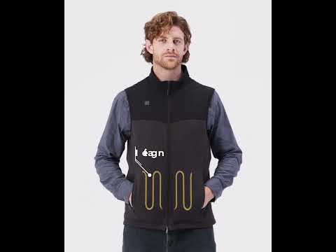 Augusta Men's Heated Sweater Fleece Vest, Thumbnail 3
