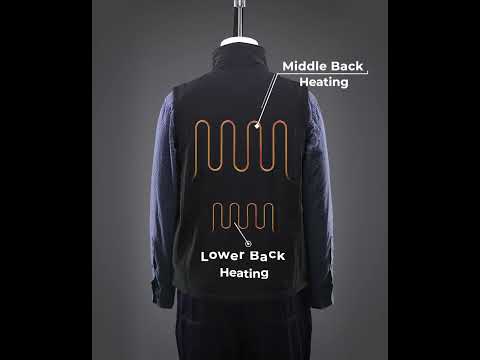 Men's Heated Softshell Vest - Black / Gray