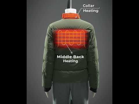 Kids' 4-Zone Heated Down Jacket