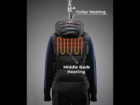 Women's Heated Down Vest - Slim Fit
