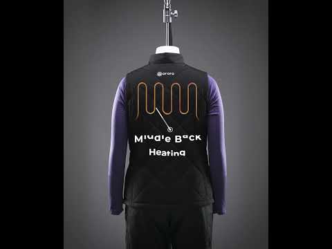 Women's Heated Quilted Vest - Black, Gallery 3