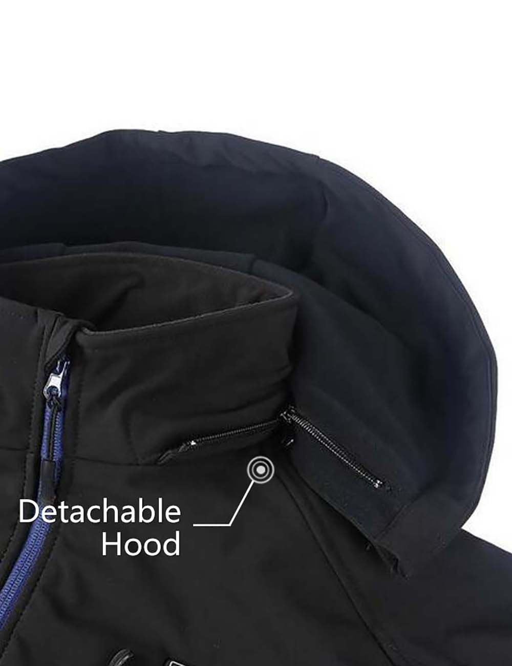 Final Sale - Men's Classic Heated Jacket - Black & Blue