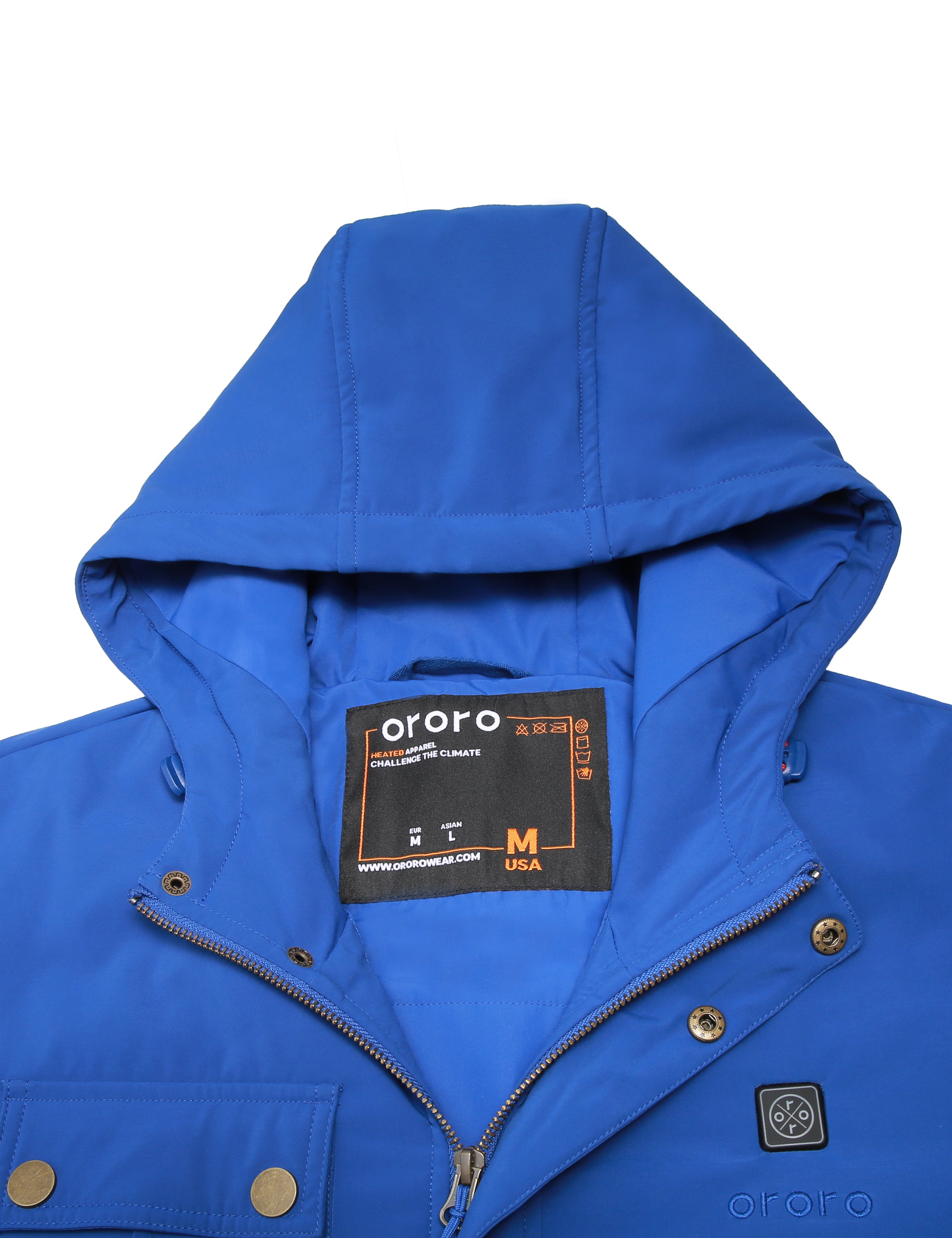 Men's Heated Hooded Jacket, Thumbnail 3