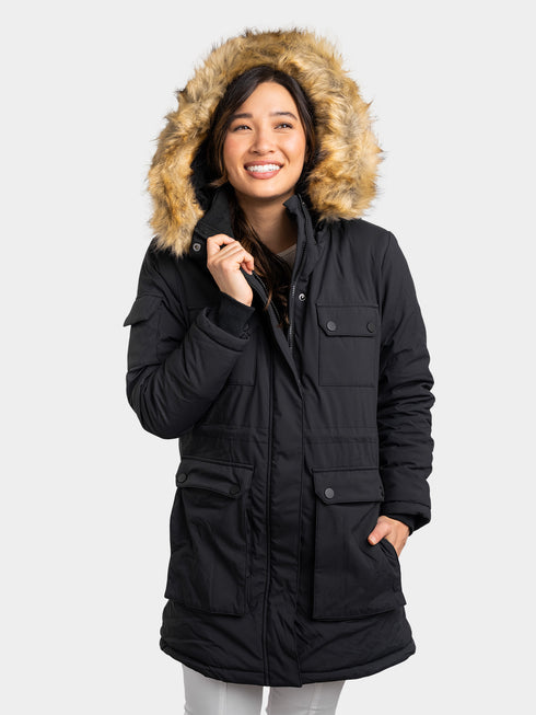 Women's Thermolite? Heated Parka - Black view 1