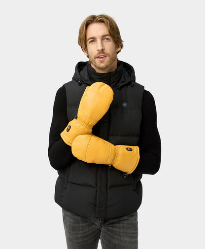 "Duluth" Unisex Heated Chopper Mittens - Yellow