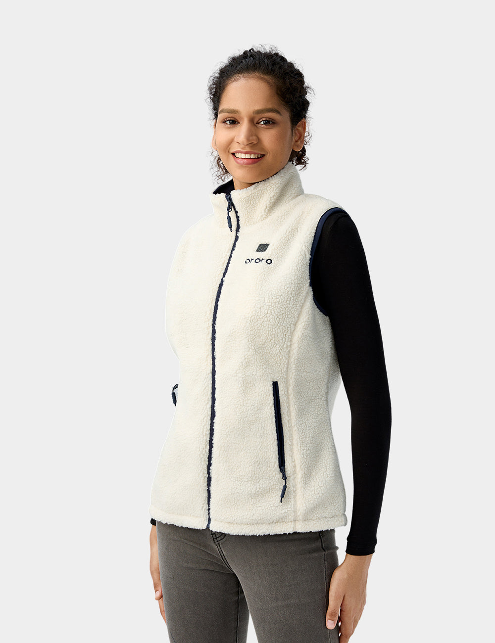 Women's Heated Recycled Fleece Vest