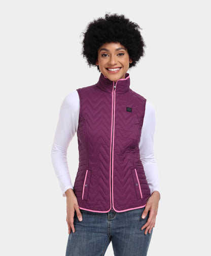 Women's Heated Chevron Quilted Vest