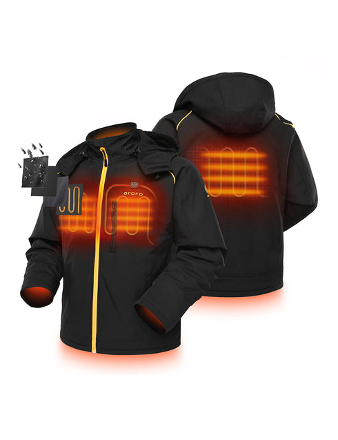 (Open-box) Men's Classic Heated Jacket - Black & Gold view 1