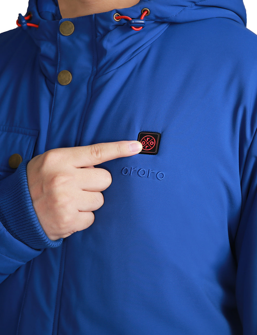 Men's Heated Hooded Jacket, Thumbnail 7