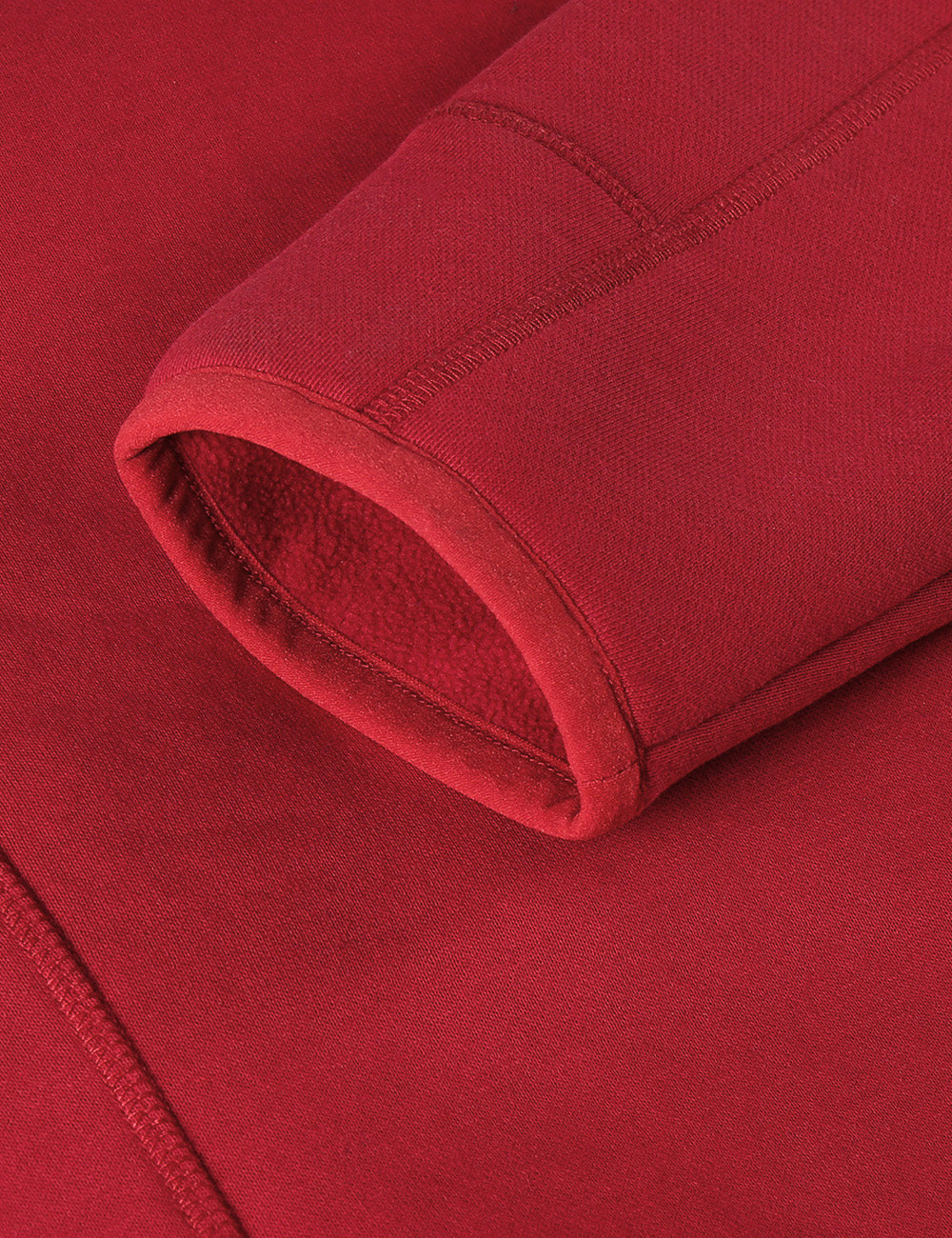 Men's Heated Full-Zip Fleece Jacket - Red