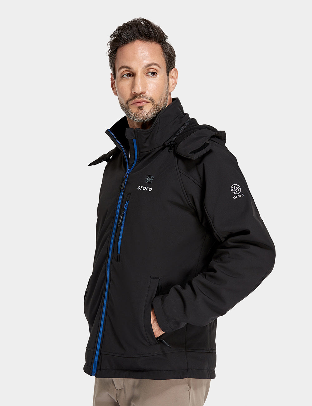 Men's Classic Heated Jacket - Black & Blue