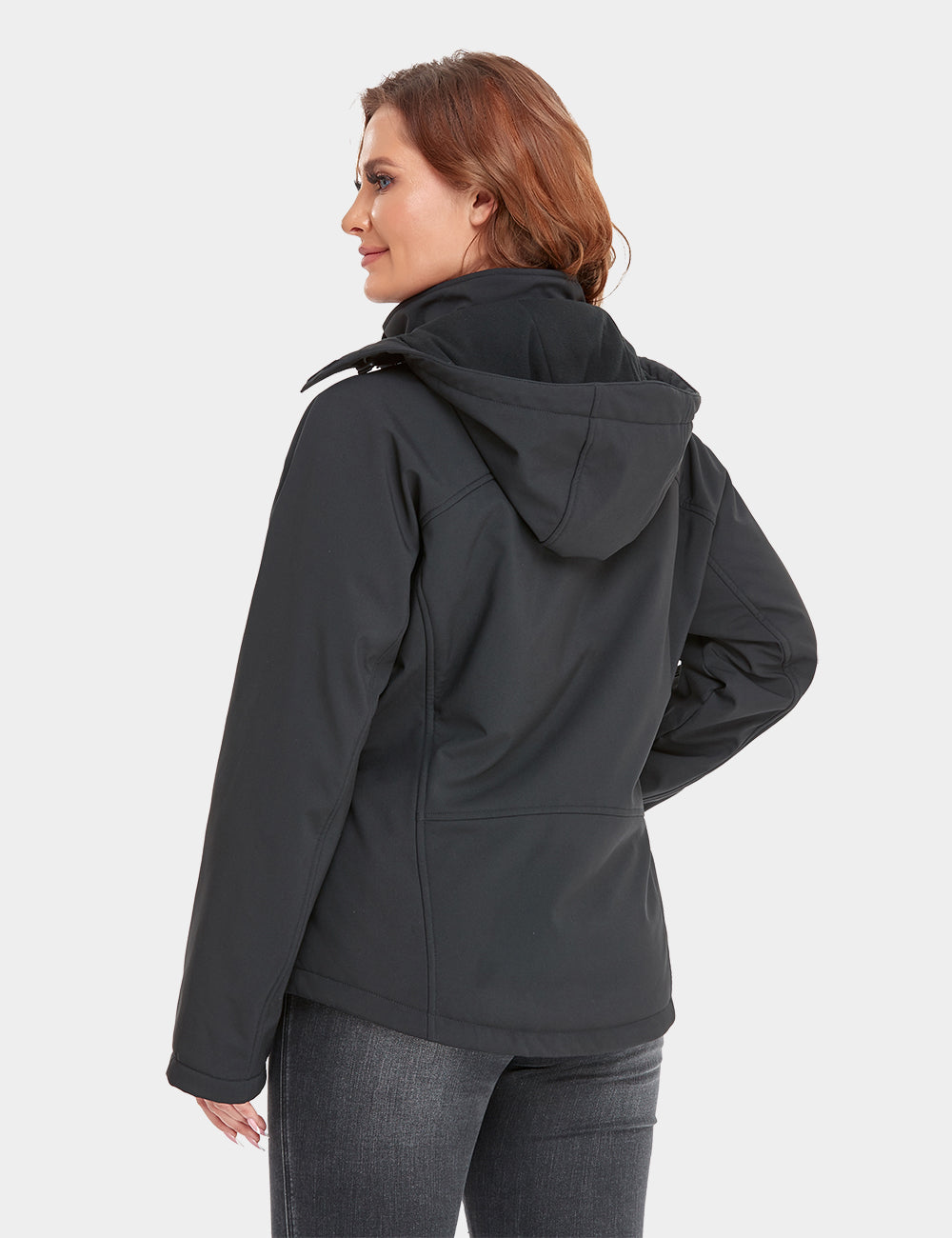 Women's Heated Jacket (4 Heating Zones) - Black & Red