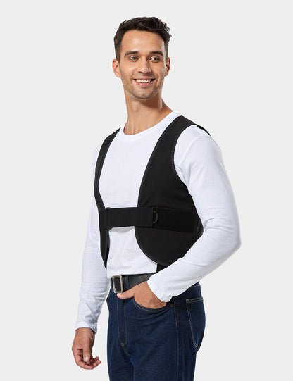 Unisex Adjustable Heated Vest - Black