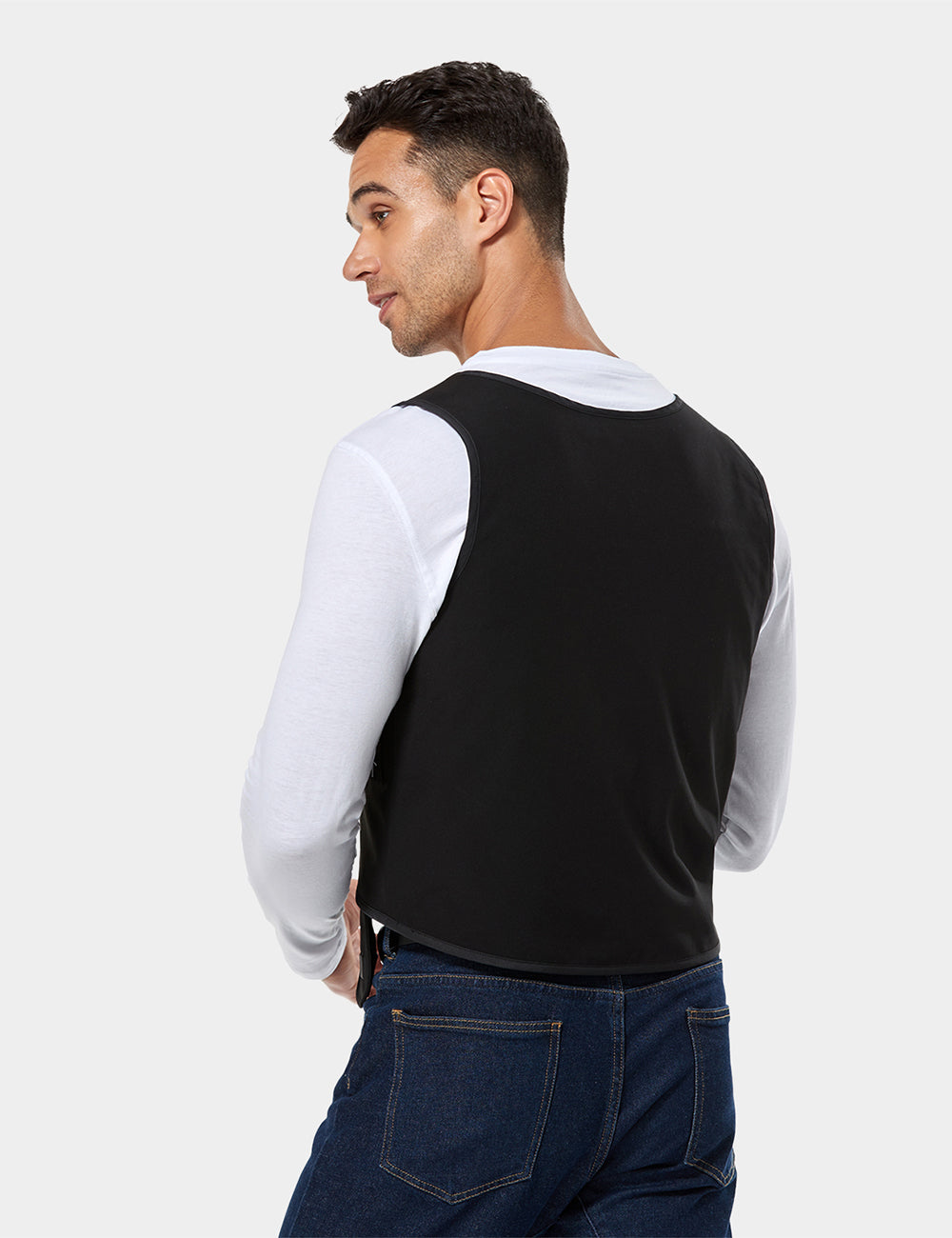 Gilet chauffant réglable unisexe - Noir, Thumbnail 5