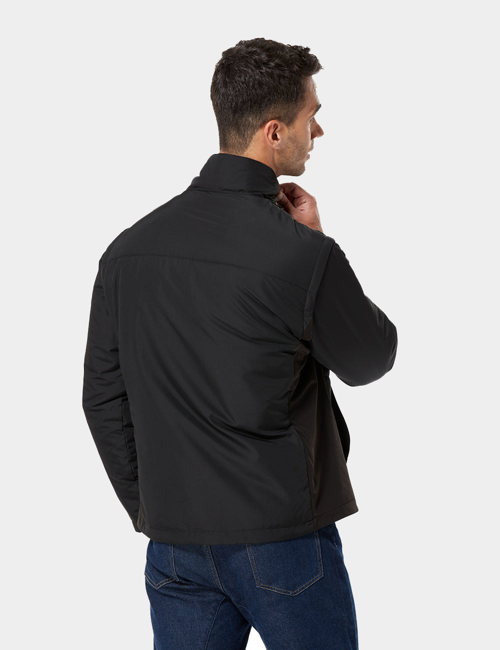 Men's Heated Golf Jacket With Zip-Off Sleeves