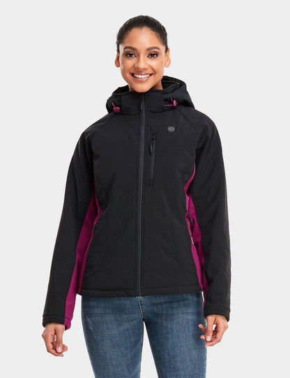 (Open-box) Women's Classic Heated Jacket - Black & Purple