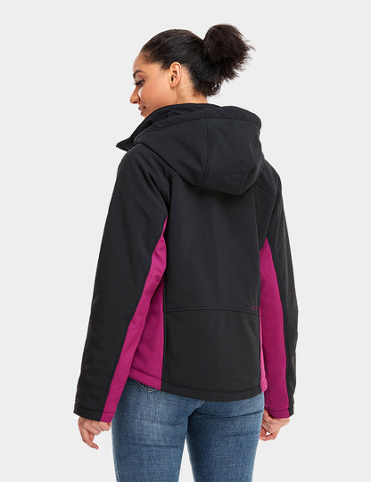 (Open-box) Women's Classic Heated Jacket - Black & Purple