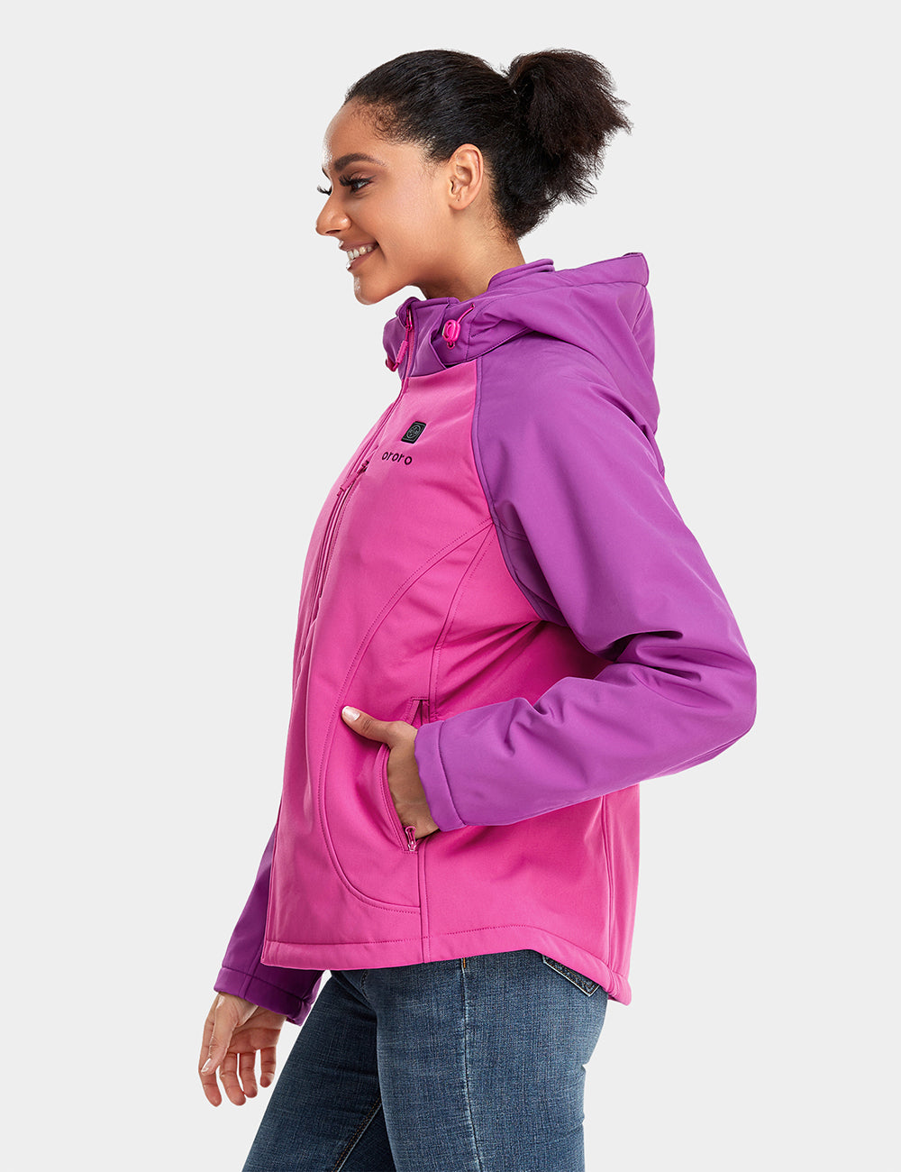 Veste Chauffante Femme - Rose &amp; Violet, Thumbnail 3