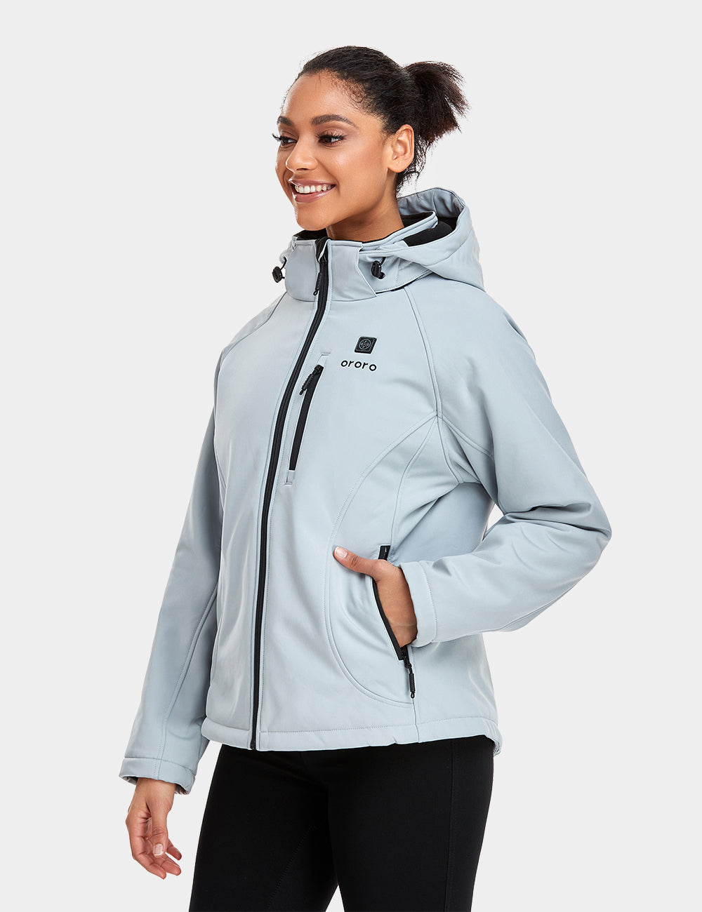 Women's Heated Jacket (4 Heating Zones) - Sharkskin Gray