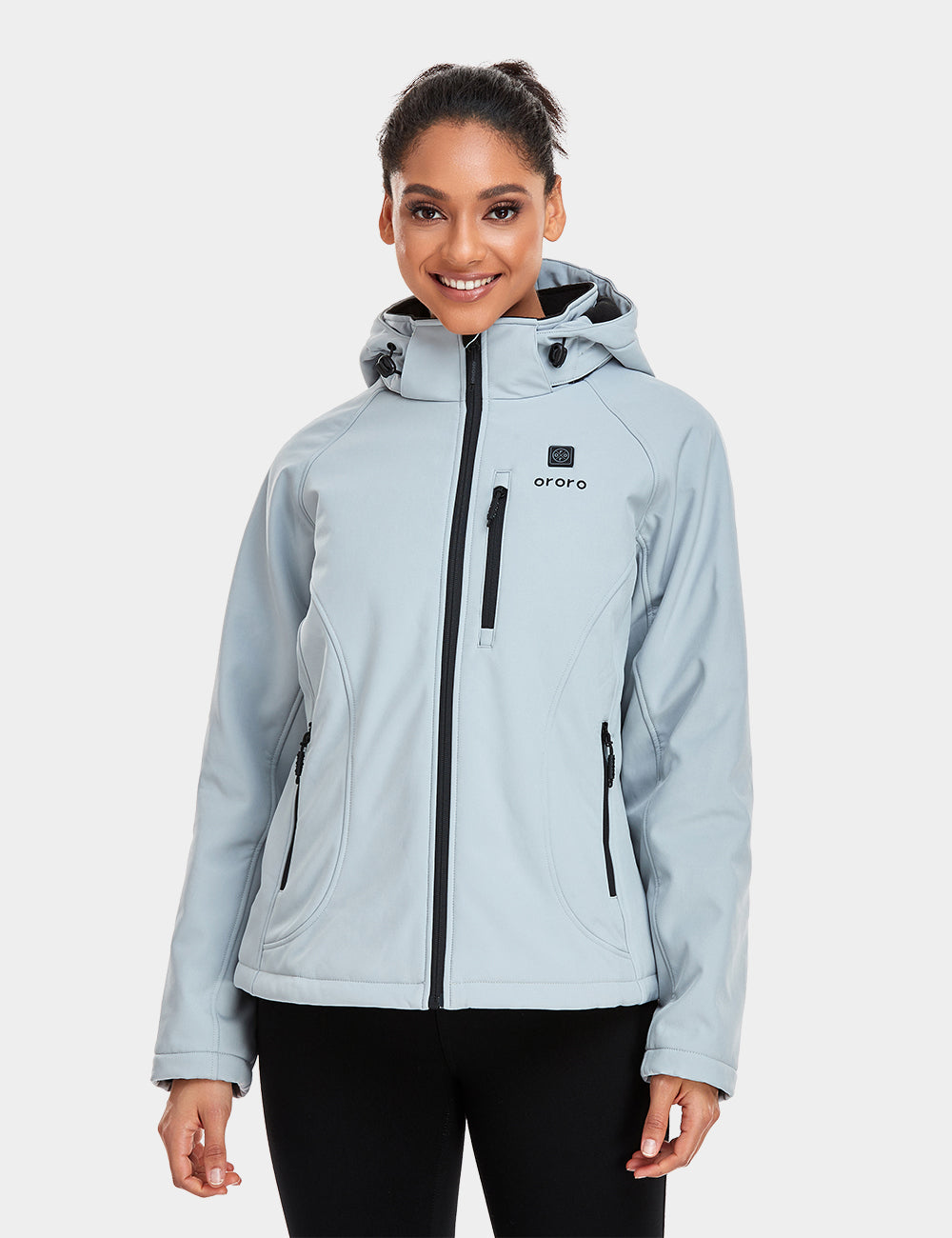 Women's Heated Jacket (4 Heating Zones) - Sharkskin Gray