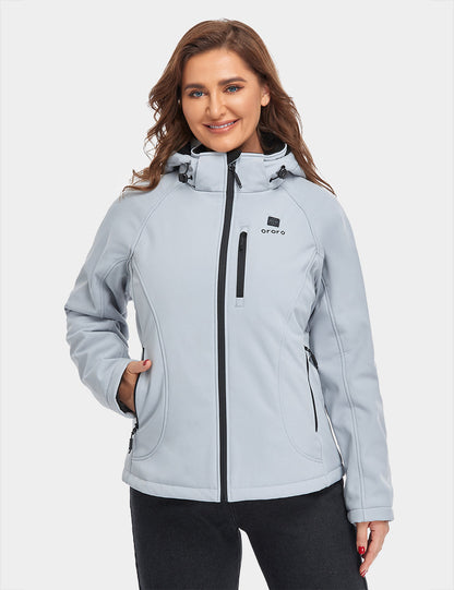 Women's Heated Jacket (4 Heating Zones) - Sharkskin Gray