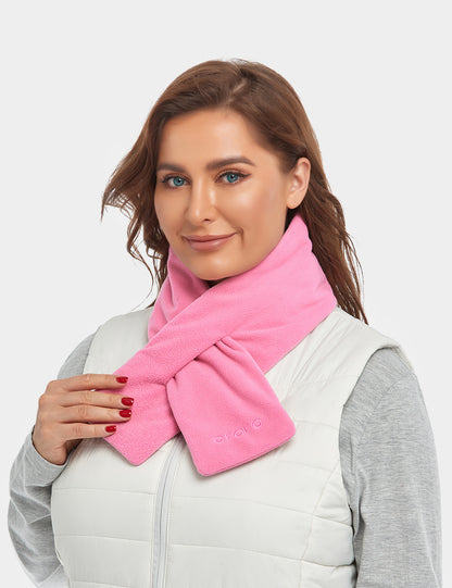 Unisex Heated Scarf - Pink / Gray