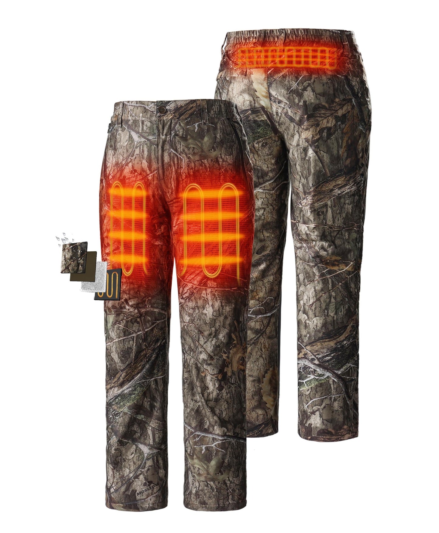 Men's Heated Hunting Pants - Camouflage