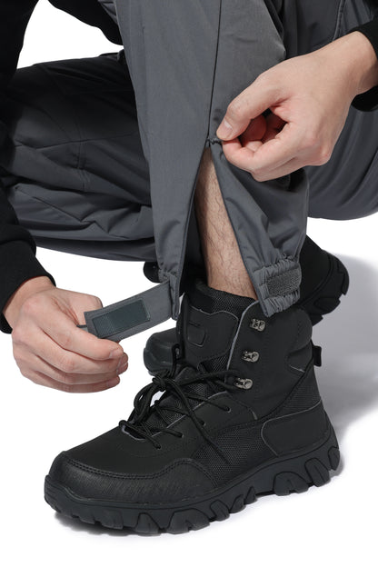 Invisible YKK Leg Zipper and Elastic Ankle with Velcro Closure