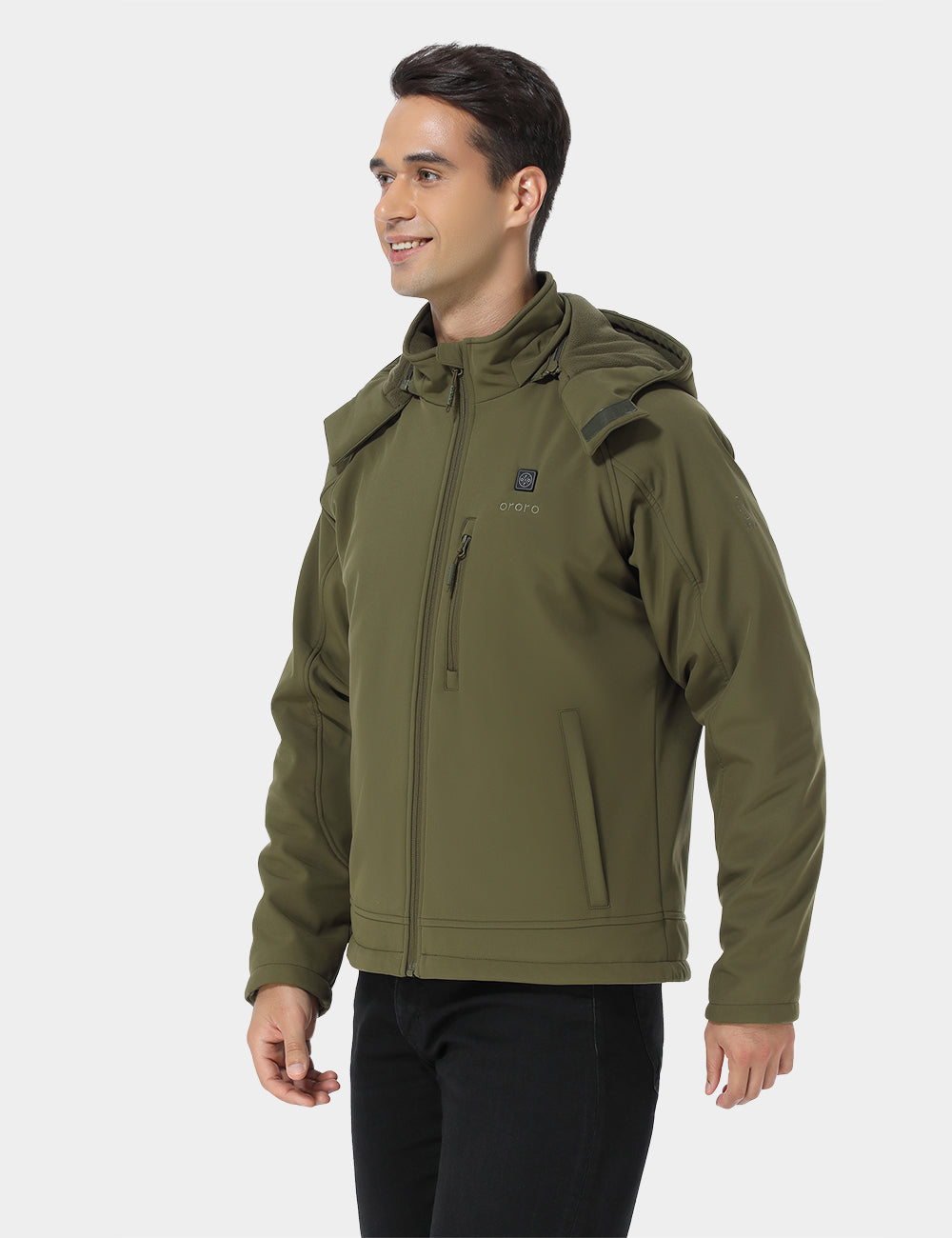 Veste chauffante classique pour homme - Vert, Thumbnail 3