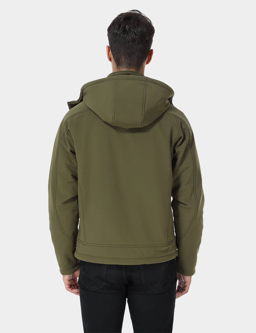 Veste chauffante classique pour homme - Vert, Thumbnail 4