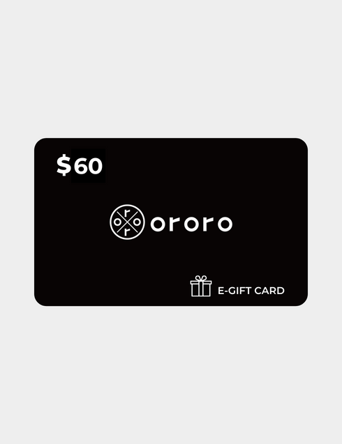 $60 OROROWEAR.CA E-Gift Card view 1