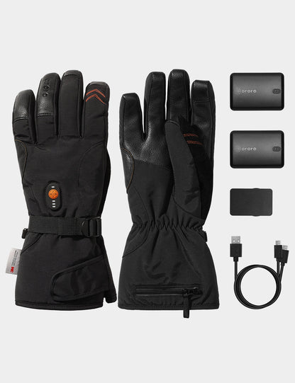 Unisex Heated Gloves - Black