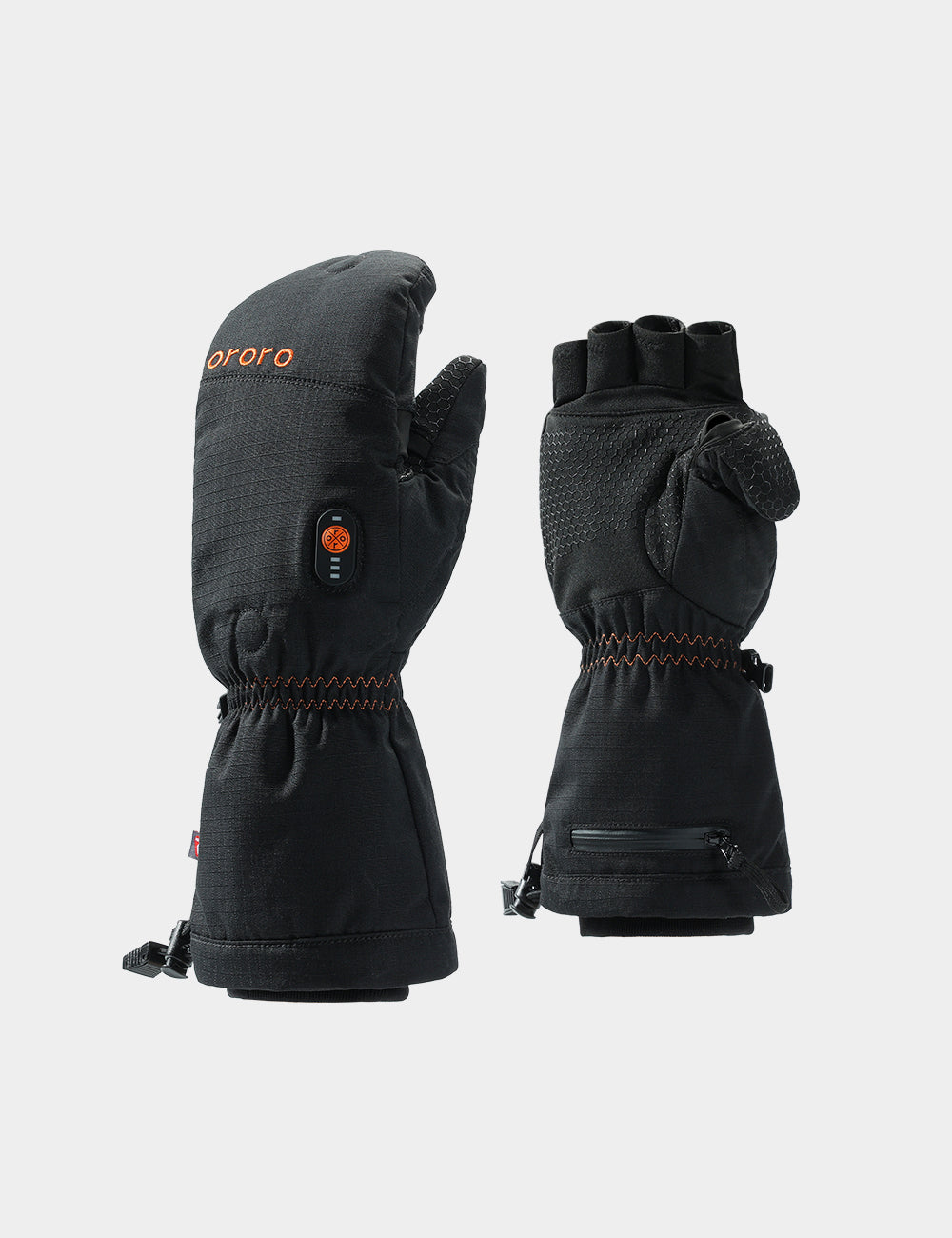 "Fargo" Unisex Heated Flip Top Mittens