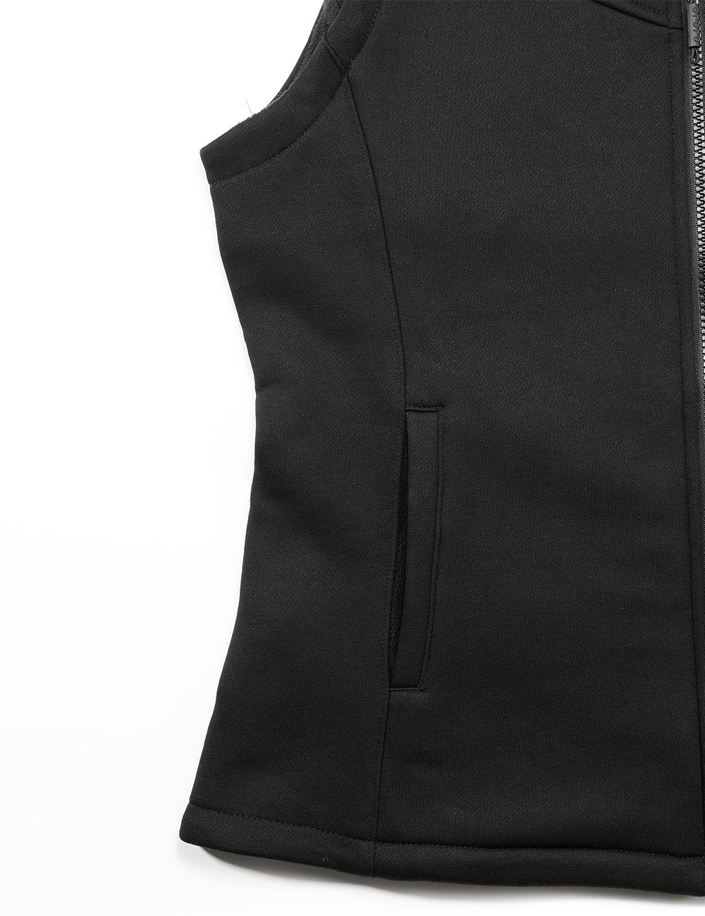 Women's Heated Fleece Vest (Black), Thumbnail 7